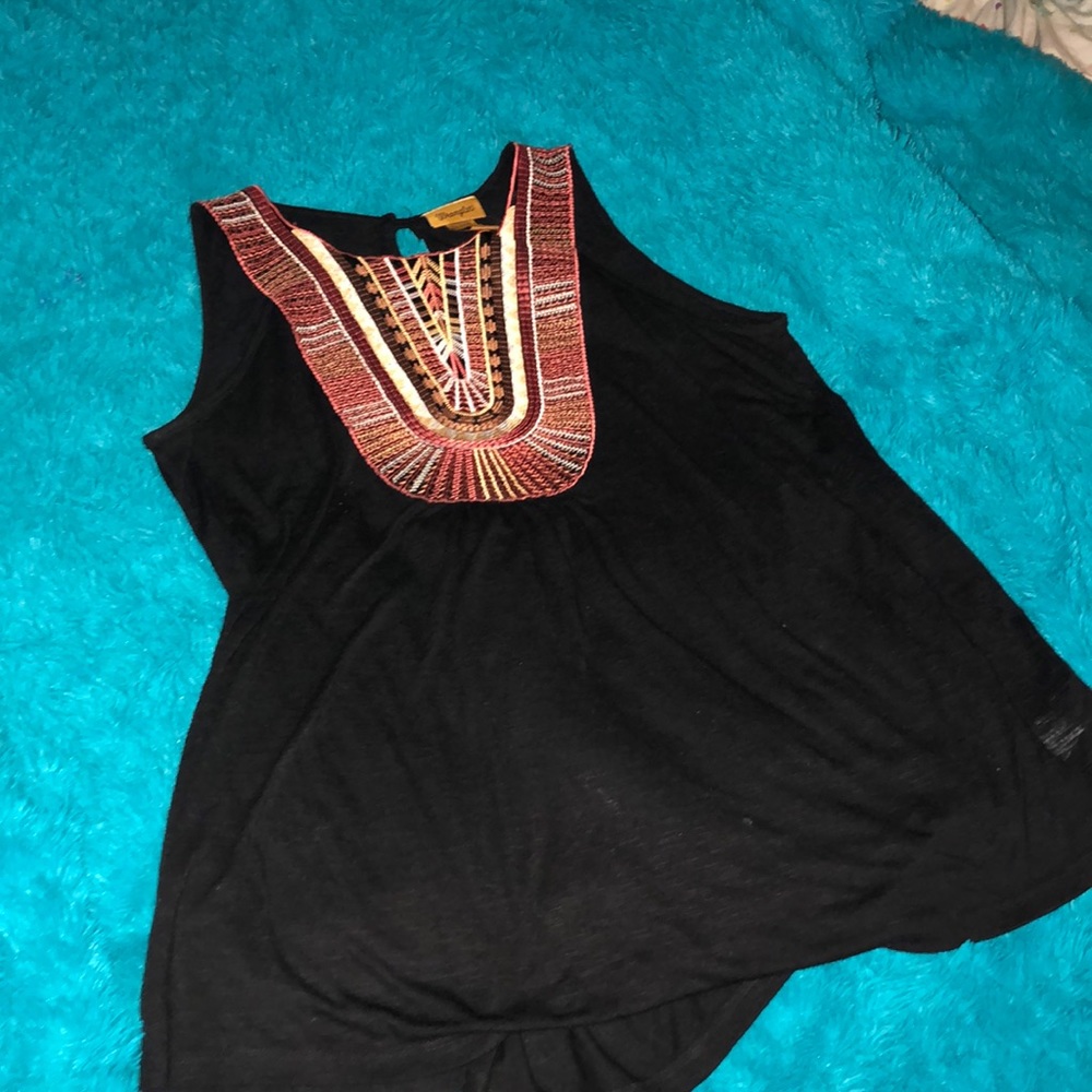 Casual black blouse , XL , Wrangler
